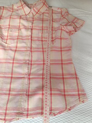 Camisa vintage algodón cuadros S/36