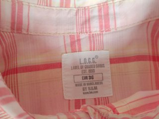 Camisa vintage algodón cuadros S/36