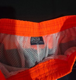 Bañador Ralph Lauren Talla M Naranja y Azul