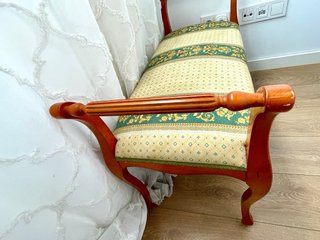 Banqueta Diván Estilo Luis XIV Neoclásico