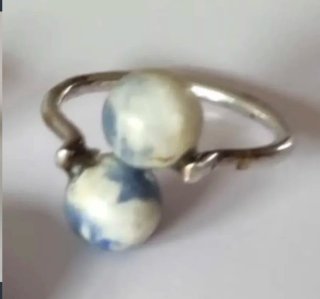 Anillos Plata Ley y Piedras Azules