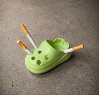 Cenicero original estilo Crocs retro pieza decorar