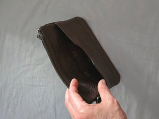 Pochete/Maleta de Mão Masculina Marrom