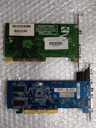 Lotto 2 Schede Video Vintage Ati e Gigabyte