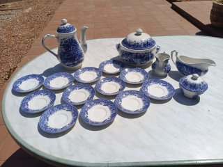 Vajilla Completa Azul y Blanca | Churchill England