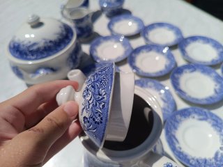 Vajilla Completa Azul y Blanca | Churchill England