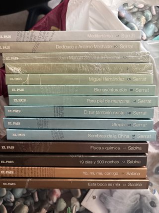 Libros CD Serrat y Sabina