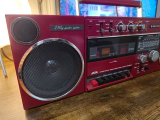 Radiocassette Sanyo M-V40L Rojo
