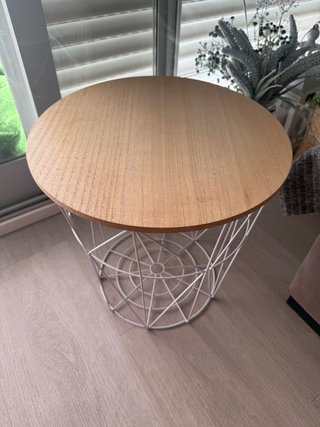 Mesita Nórdica Madera y Metal