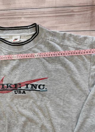 Felpa Nike Vintage Logo USA 90s Grigia Taglia XXL