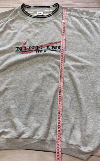 Felpa Nike Vintage Logo USA 90s Grigia Taglia XXL