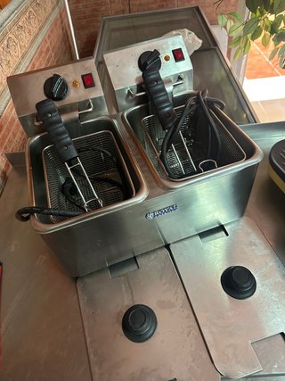 Freidora doble 4+4 L