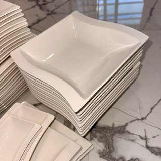 Vajilla MALACASA Porcelana Blanca