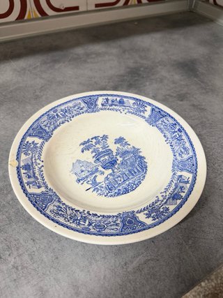 Vajilla en tonos azules