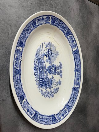 Vajilla en tonos azules