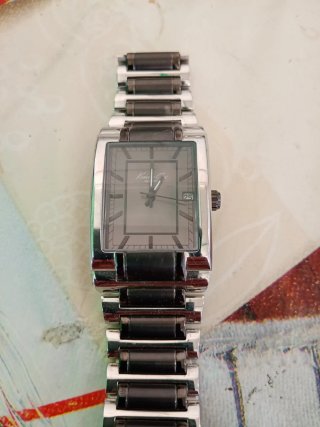 Orologio Kenneth Cole Rettangolare Argento Nero