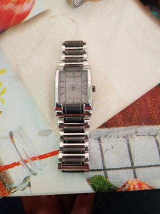 Orologio Kenneth Cole Rettangolare Argento Nero