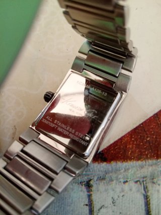 Orologio Kenneth Cole Rettangolare Argento Nero