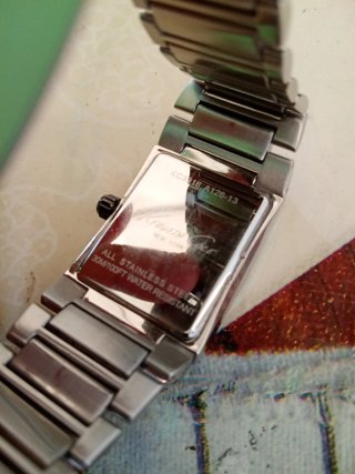 Orologio Kenneth Cole Rettangolare Argento Nero