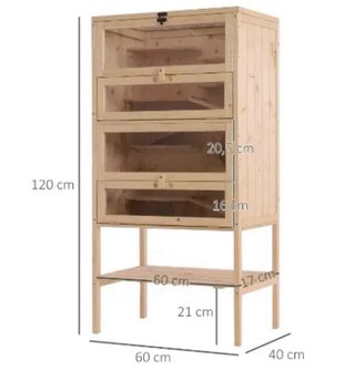 Mueble 4 niveles cobayas/roedores recogida en mano