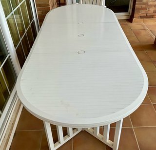 Mesa Grosfillex Extensible Blanca