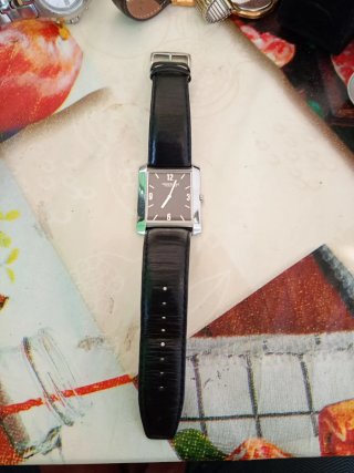 Orologio Kenneth Cole Rettangolare Nero Argento