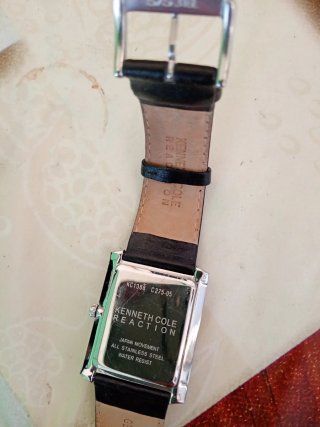 Orologio Kenneth Cole Rettangolare Nero Argento