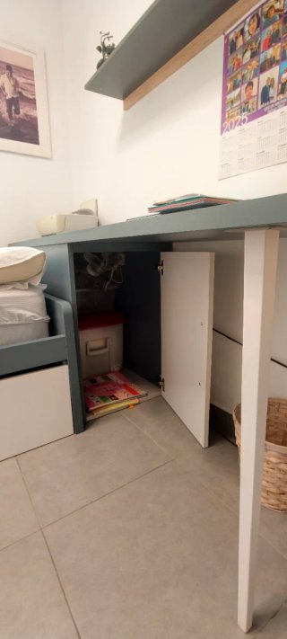 Cama nido con escritorio integrado