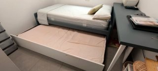Cama nido con escritorio integrado