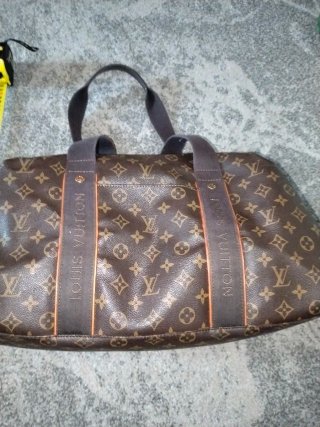 Louis Vuitton borsone monogram marrone
