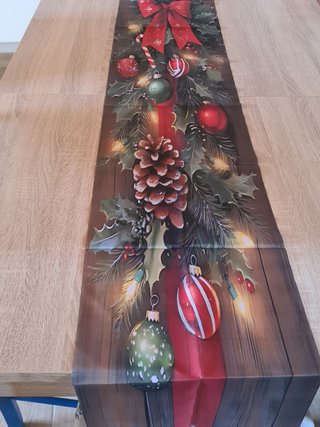 Runner da Tavola Natale Natalizio 33x183 cm