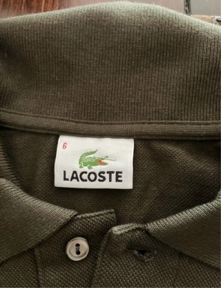 Polo Lacoste Marrón Chocolate Talla 6