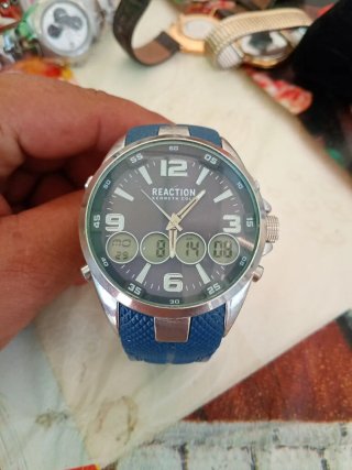 Orologio Reaction Kenneth Cole blu/argento