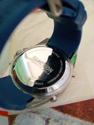 Orologio Reaction Kenneth Cole blu/argento