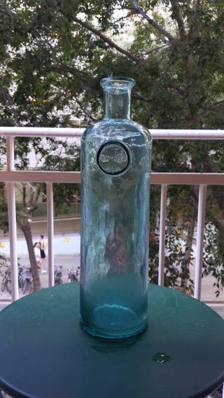 Jarrón Vidrio Azul Transparente 10L