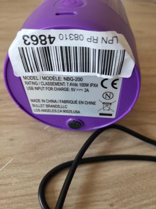 NutriBullet Portátil Morado 0.475L
