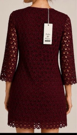 Vestido Pedro del Hierro Burdeos