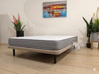 Somier Base Tapizada + Colchón Baviera 18cm (Nuevo)