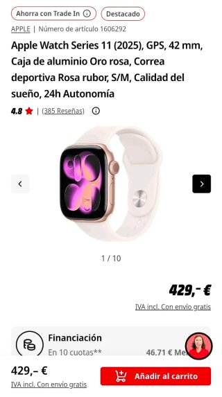 Apple Watch Series 11 Rose Gold/Silver