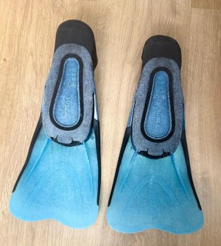 Aletas Subea Decathlon Azul talla 34