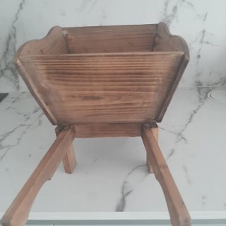 Maceta Carretilla Rústica Madera