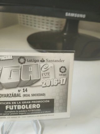 Cromo Oyarzabal Rookie Liga Este 16-17