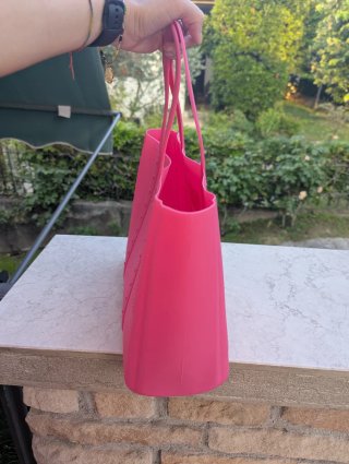 Borsa Carpisa fucsia in gomma
