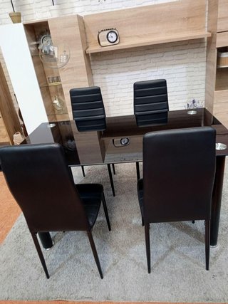 Mesa de cristal templado