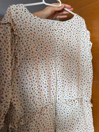 Vestido floral blanco