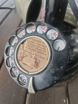 Teléfono antiguo Thomson Houston 1920
