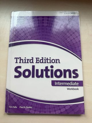 Libro ingles. Solutions. B1. Third edition.