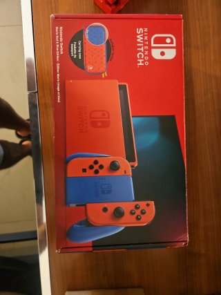 Nintendo Switch Azul Rojo - Edicio Mario Completa