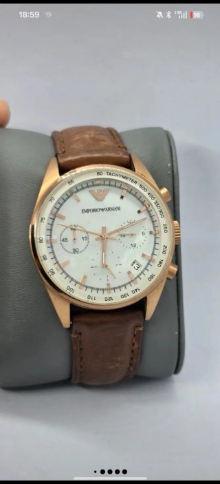 Reloj Emporio Armani Hombre Marrón/Dorado