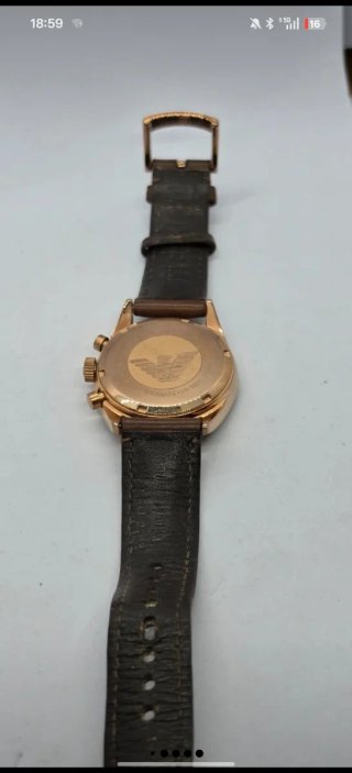Reloj Emporio Armani Hombre Marrón/Dorado